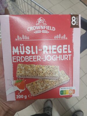 Crownfield Müesliriegel Erdbeere & Joghurt / Barrette di Muesli Fragola & Yogurt 200 g
